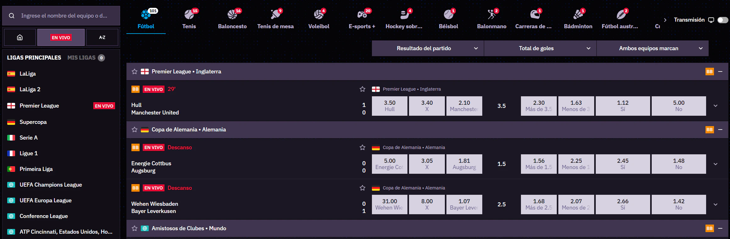 Winrolla Casino apuestas deportivas y eSports